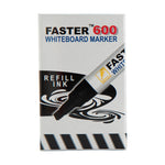 Faster Whiteboard Marker Refill Ink Black F600RF (12pcs)