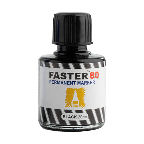 Faster Permanent Marker Refill Ink Black F80RF (12pcs)
