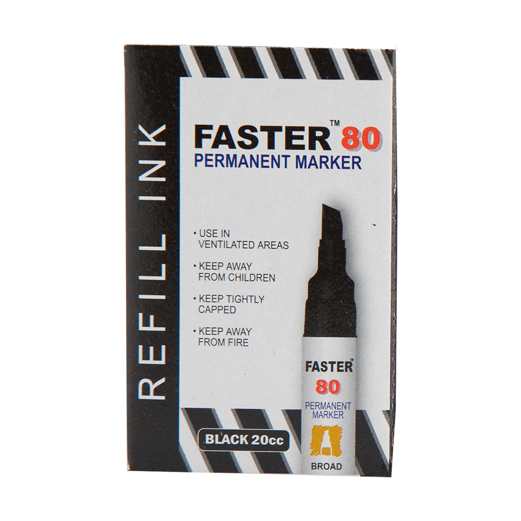 Faster Permanent Marker Refill Ink Black F80RF (12pcs) – Ceres Asia