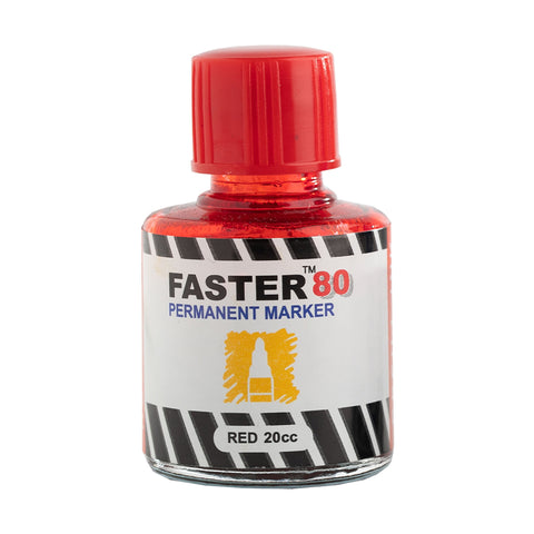 Faster Permanent Marker Refill Ink Red F80RF (12pcs)