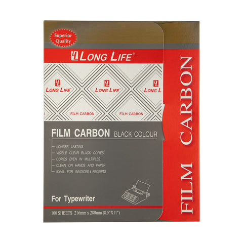 Long Life Film Carbon 8.5"x11" Black FC110 (100sheets) 