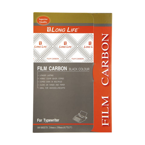 Long Life Film Carbon 8.5"x13" Black FC135 (100sheets) 