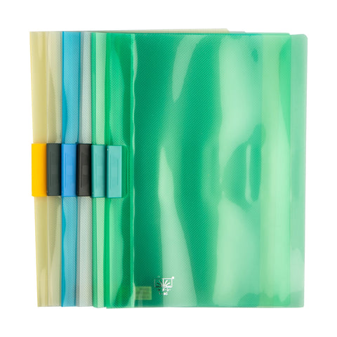 Crystal Plastic File Folder A4 Assorted Color FT8S (6pcs Set)