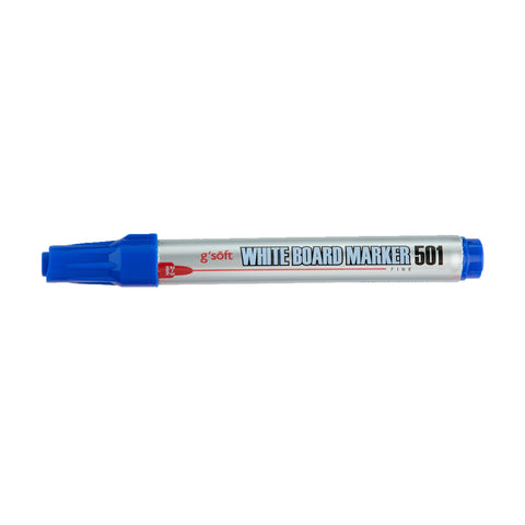 G'Soft Whiteboard Marker Fine Blue GS501 (12pcs)
