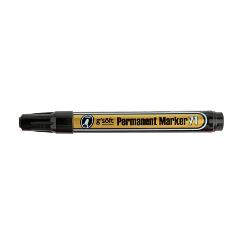 G'Soft Permanent Marker Fine Black GS71 (12pcs)