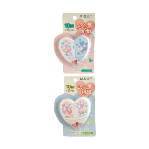 M&G Correction Tape Heart 2IN1 5Mx5mm HACT0272 (12pcs)