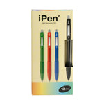 Crystal Ballpen 0.7mm Black iPen2 (12pcs)