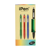 Crystal Ballpen 0.7mm Green iPen2 (12pcs)