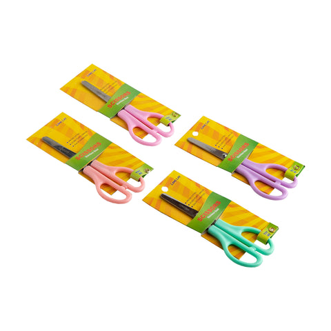 Long Life School Scissors 6" Assorted Color KS106 (24pcs)