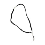 Long Life ID Strap With Plastic Clip Black (10Pcs)