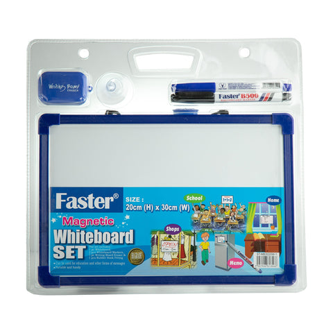Faster Magnetic Whiteboard Set 30x20cm MB3020 (1pc)