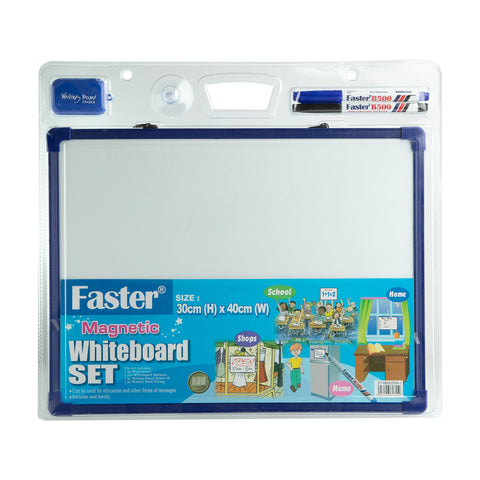 Faster Magnetic Whiteboard Set 40x30cm MB4030 (1pc)