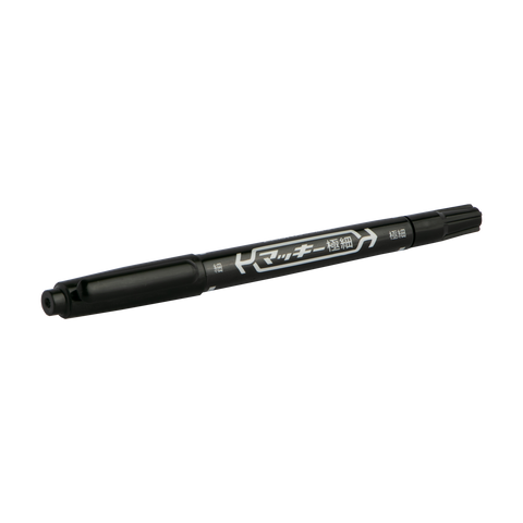 Zebra Double-tip Permanent Marker Black MO-120 (10pcs)