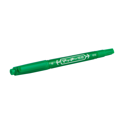 Zebra Double-tip Permanent Marker Green MO-120 (10pcs)