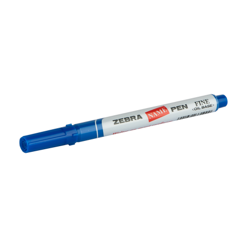 Zebra Name Pen Permanent Marker Blue MON-120 (10pcs)