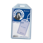 Long Life Unbreakable Rubber ID Card Case 5.4cmx9.0cm Clear SV66 (25pcs)