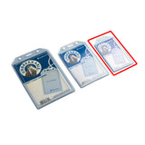 Long Life Unbreakable Rubber ID Card Case 5.4cmx9.0cm Clear SV66 (25pcs)