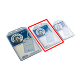 Long Life Unbreakable Rubber ID Card Case 7.4cmx10.5cm Clear SV82 (25pcs)