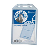 Long Life Unbreakable Rubber ID Card Case 7.4cmx10.5cm Clear SV82 (25pcs)