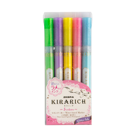 Zebra Kirarich 5 Colors WKS18-5C (5pcs Set)
